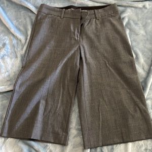 Express. Grey, wide leg dress shorts